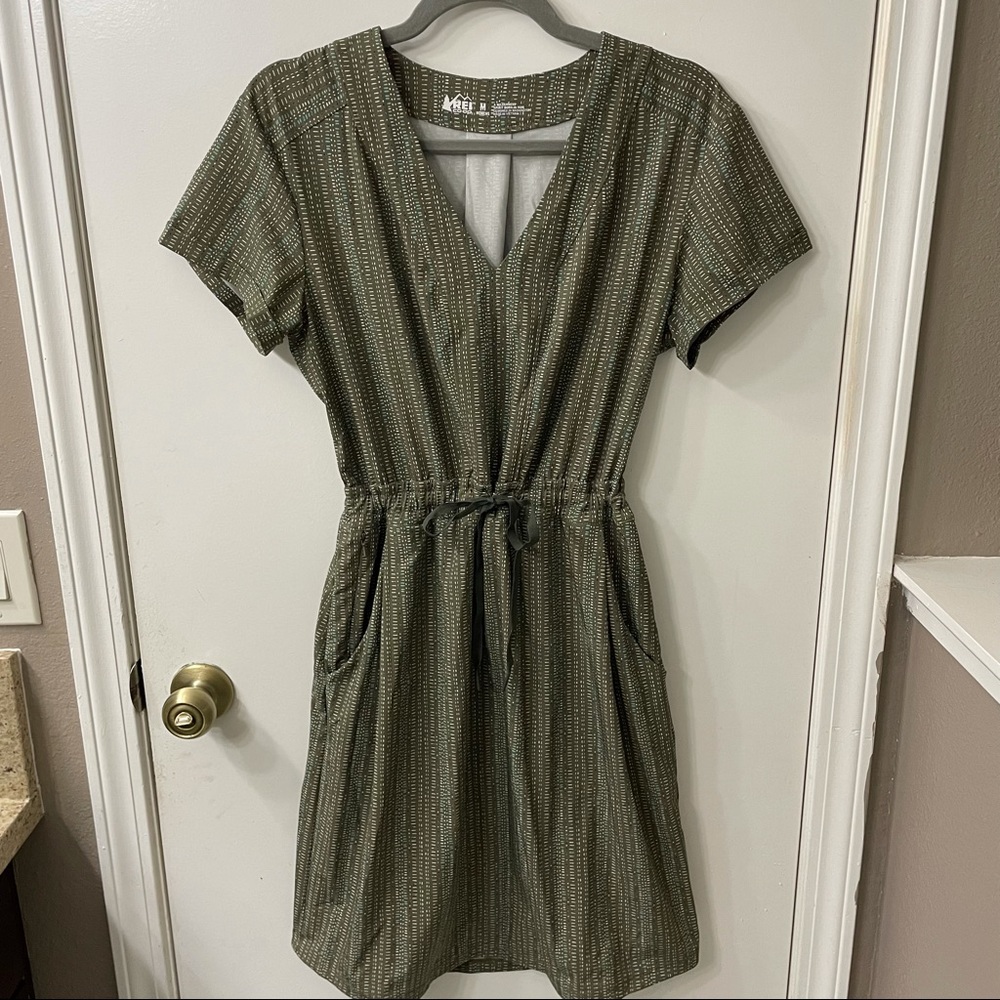 REI Aoraki Travel Dress in Olive